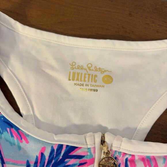 Lilly Pulitzer Canna Bra Tank Ravello Blue Perfect Match UPF 50+ Size XS - Picture 7 of 7